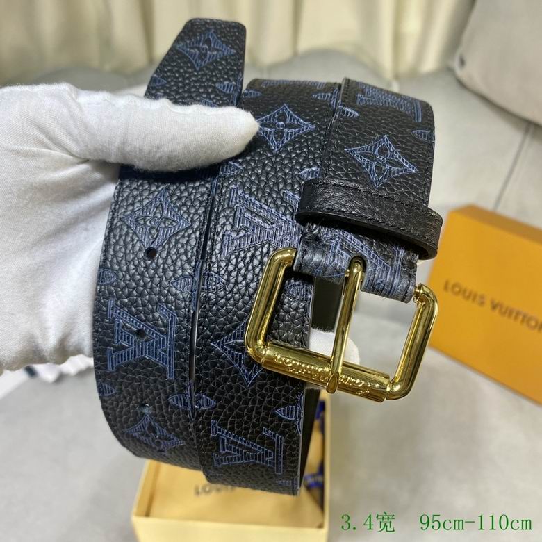 LV Belt 34mmX95-110CM 7D (117)